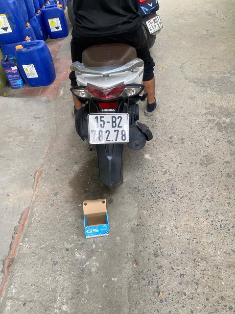 Thay ắc quy xe máy GTZ6V- 6AH tại Lê Chân
